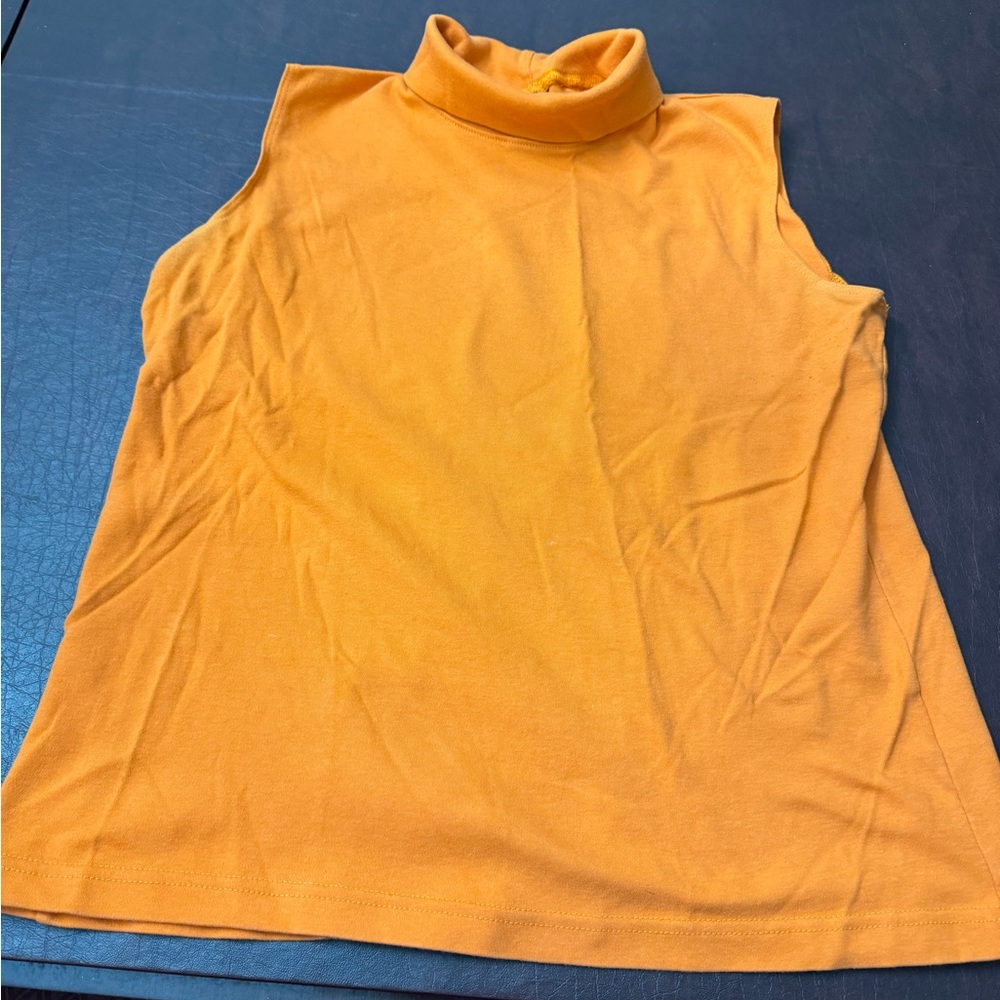 Lands End sleeveless mock neck